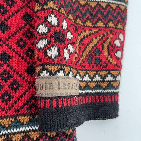 Dale of Norway Wool Cardigan Sweater Womens Small Red - Picture 6 of 8